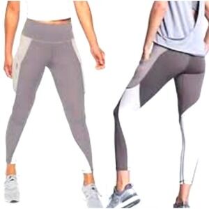 Athleta Purple Colorblock High Rise Chaturanga Tights Leggings Women's XS Petite